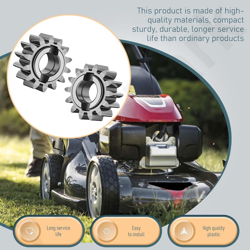 FancyTark 2 Pack 14T Pinion Gears 532404835 Compatible with Husqvarna 5521 BBC, 5521 RS, 6521 RS, 7021 R, HD600L, HD700L, HD725E, HD800BBC, HU600L Specific Lawn Mower - Replaces 404835 - Image 3